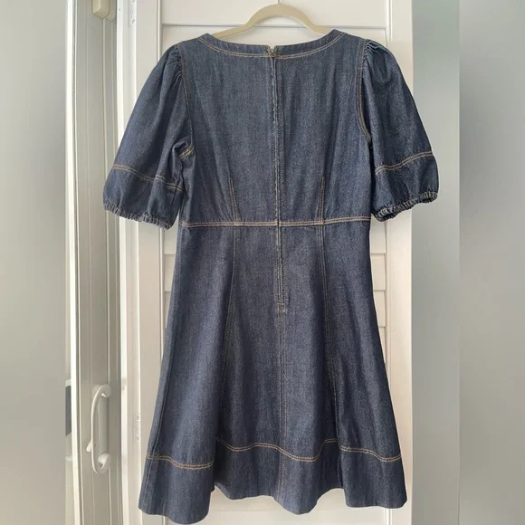 LOFT Indigo Denim Blouse - Picture 3 of 4